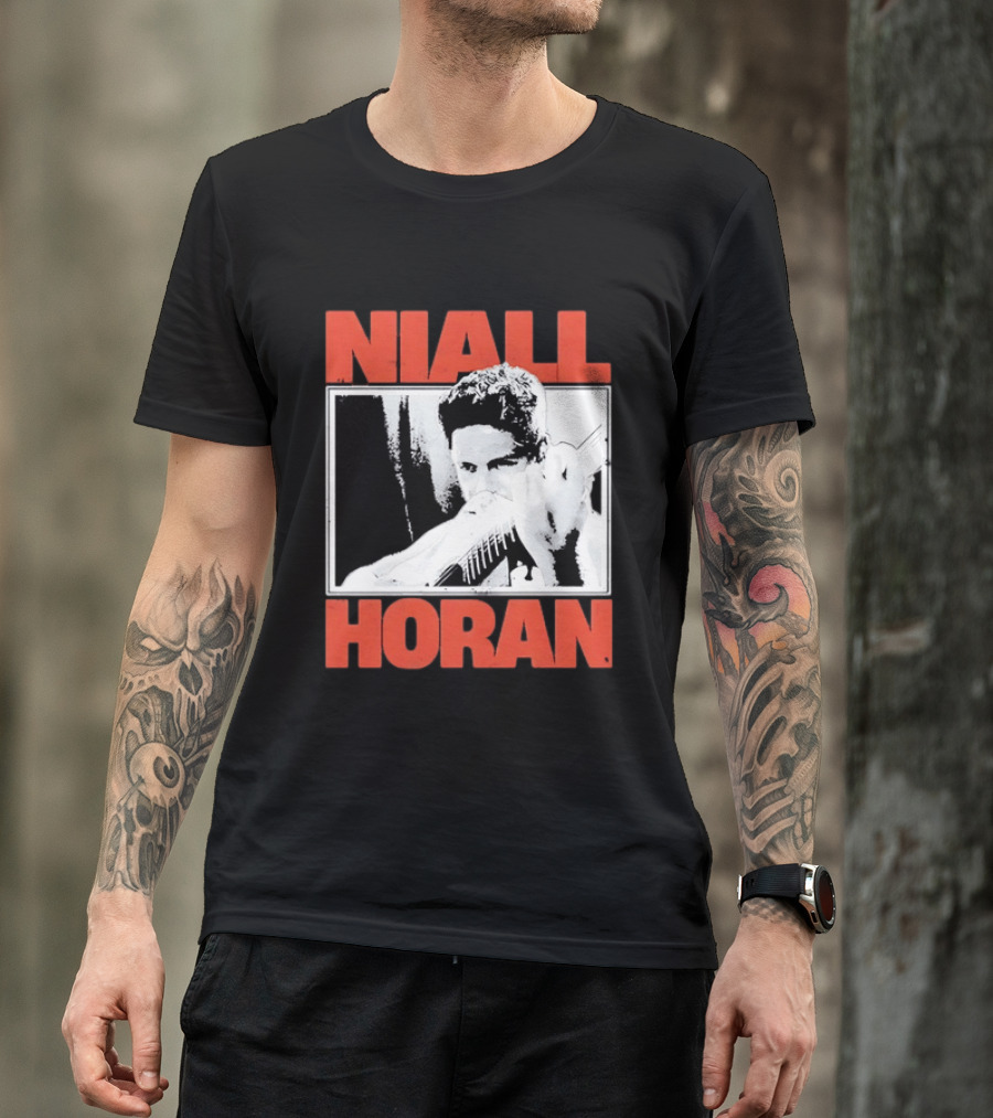 Niall Horan Distressed Guitar Player Image One Direction T-Shirt