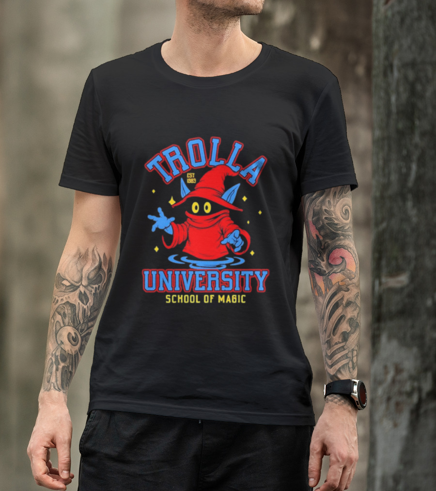 Trolla University Est 1983 School Of Magic Masters Of The Universe Orko T-Shirt