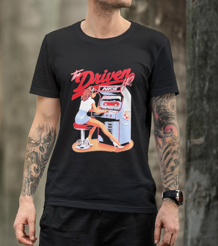 The Driven HQ NFS Arcade Gaming Girl Retro Pin Up T-Shirt