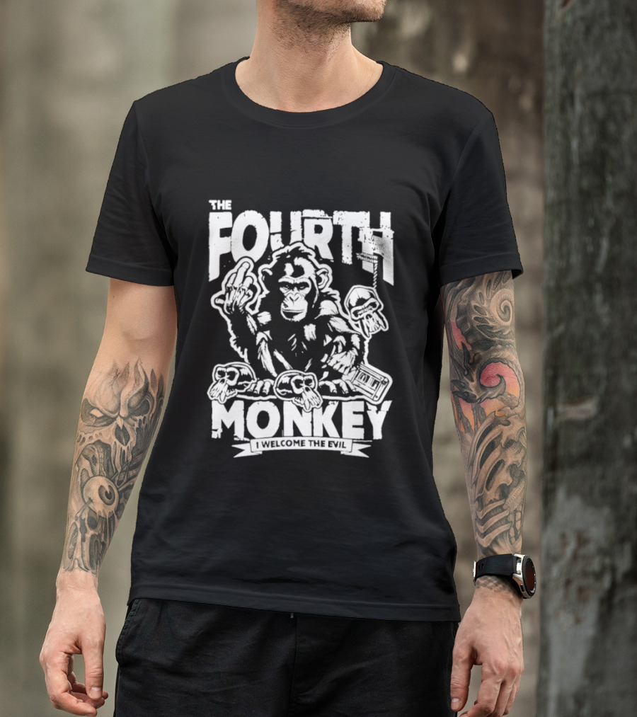 The Fourth Monkey Welcome The Evil Chimpanzee T-Shirt
