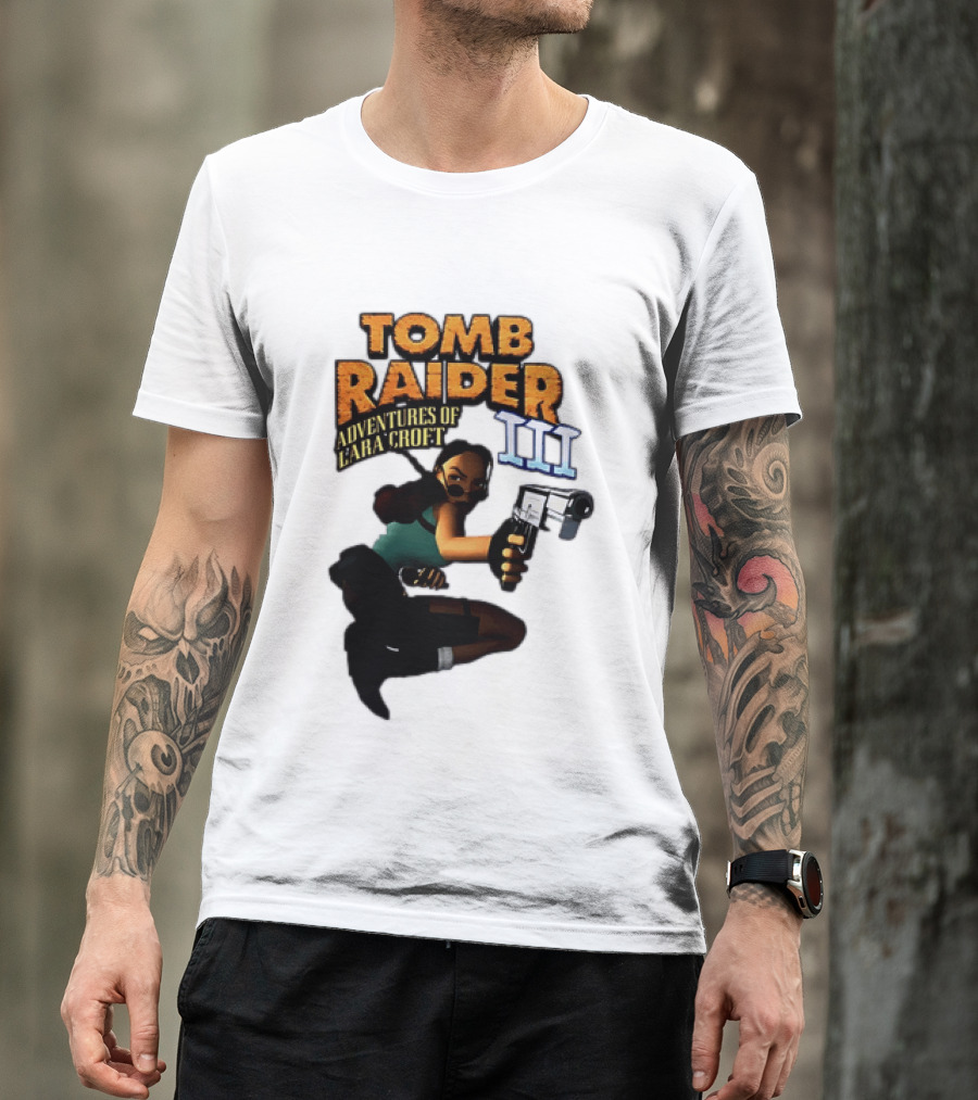 Tomb Raider Adventures Of Lara Croft III Classic Game T-Shirt