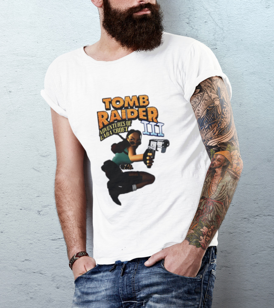 Tomb Raider Adventures Of Lara Croft III Classic Game T-Shirt