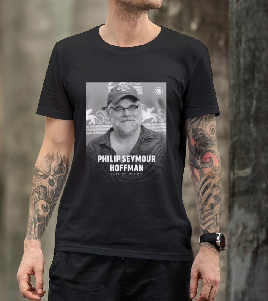 Philip Seymour Hoffman Venice Film Festival Memorial Jul 23 1967 Feb 2 2014 T-Shirt