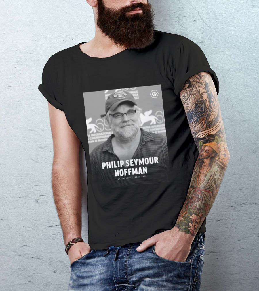 Philip Seymour Hoffman Venice Film Festival Memorial Jul 23 1967 Feb 2 2014 T-Shirt