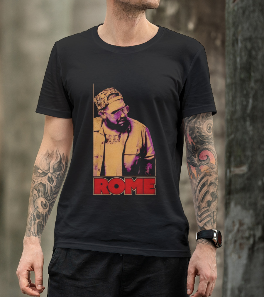ROME Cap Glasses Style Vintage Vibe T-Shirt
