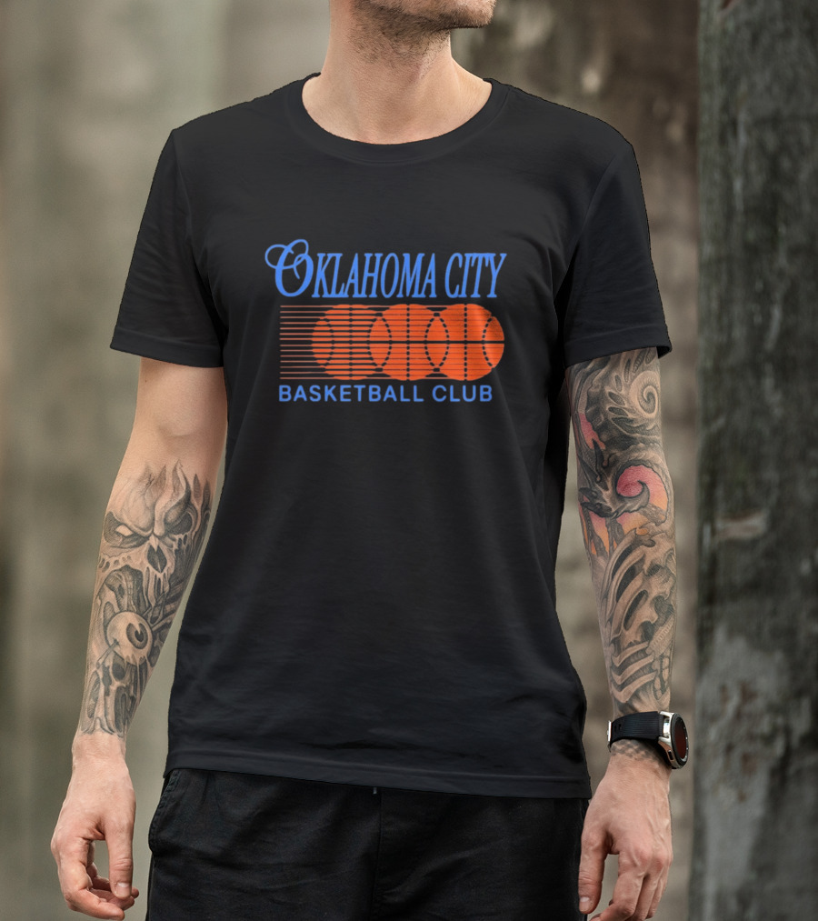 Oklahoma City Basketball Club Orange Motion Merchandise T-Shirt