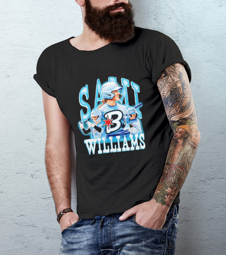 Sami Williams Chicago Bandits Softball Player Star Jersey Number 7 T-Shirt