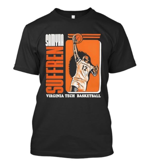 Samyha Suffren Virginia Tech Basketball Number 12 Jersey T-Shirt