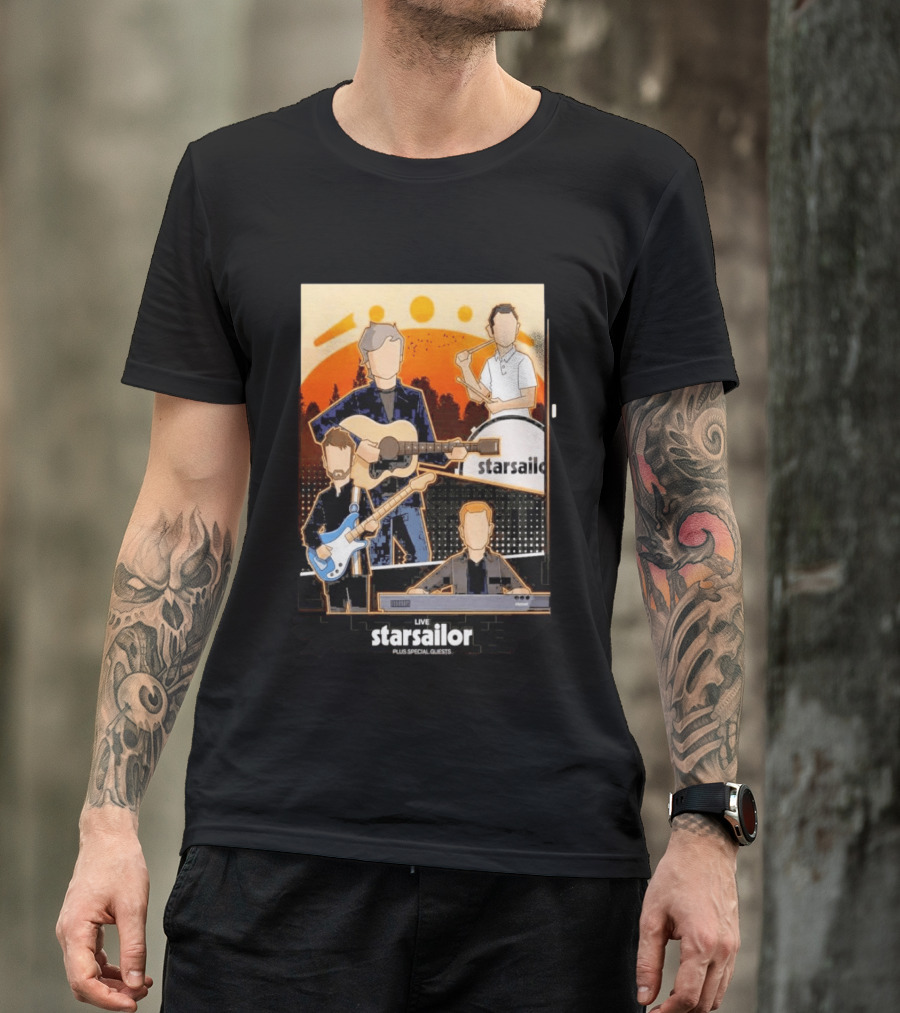 Starsailor Live Plus Special Guests July 25 2026 Old Market Place Warrington Concert Event T-Shirt