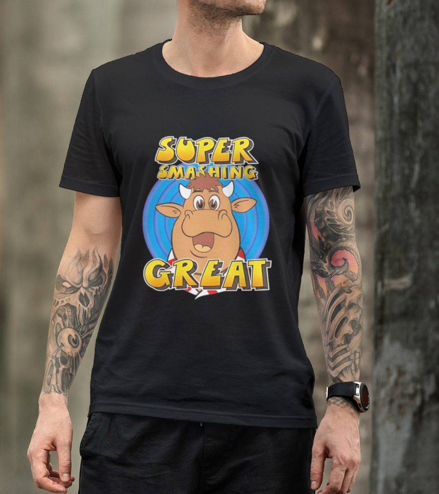 Super Smashing Great Cartoon Bull T-Shirt