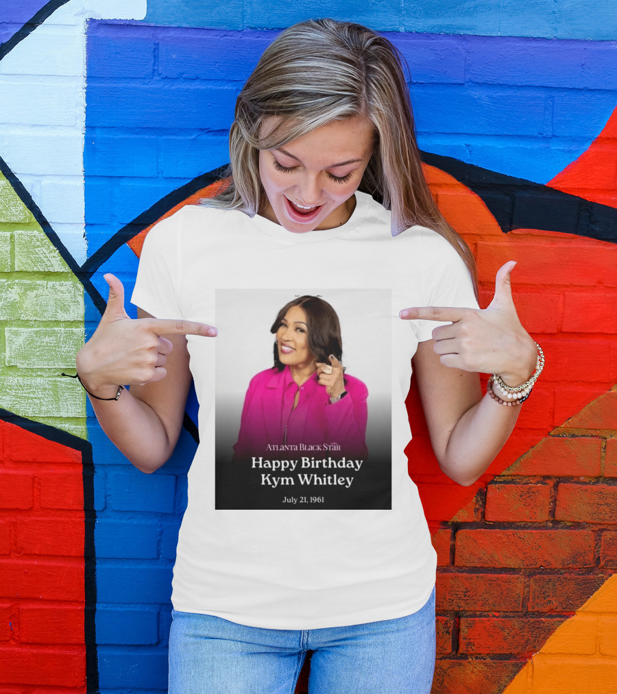 Atlanta Black Star Happy Birthday Kym Whitley July 21 1961 T-Shirt