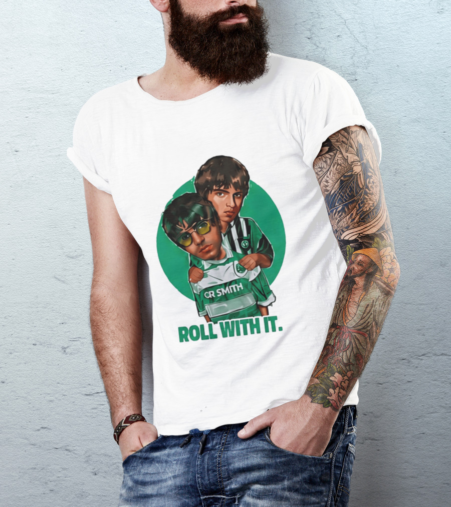 Oasis Roll With It CR Smith Celtic Football Club T-Shirt