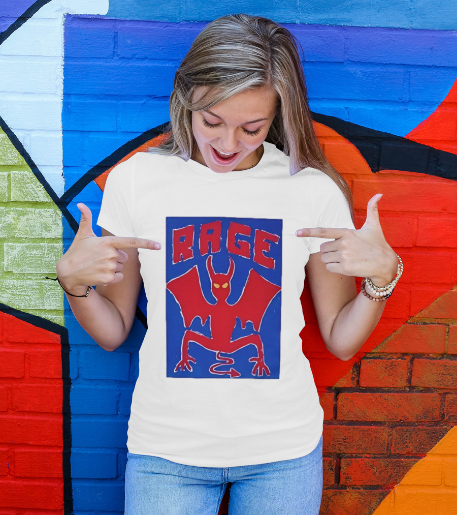 Rage Red Devil Bat Wings Demon T-Shirt