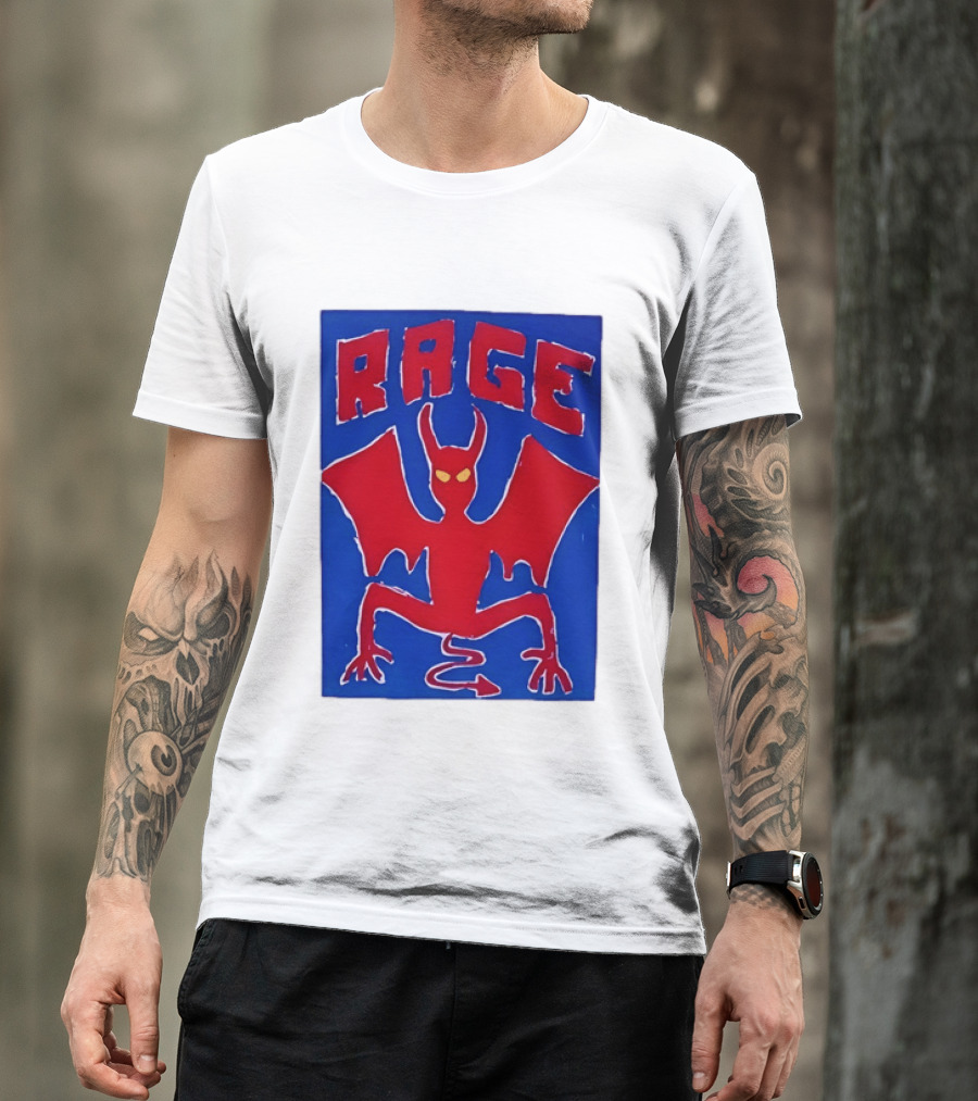 Rage Red Devil Bat Wings Demon T-Shirt