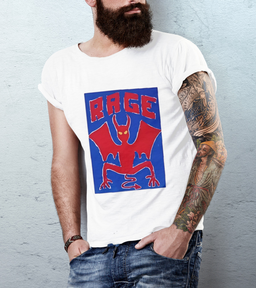 Rage Red Devil Bat Wings Demon T-Shirt