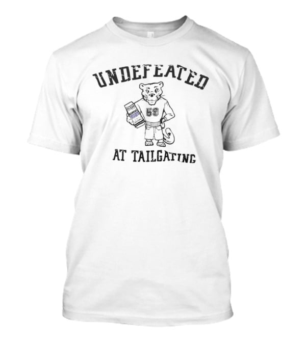 Roaring Riot Undefeated At Tailgating NoDa Brewing Co Panther With Drink T-Shirt