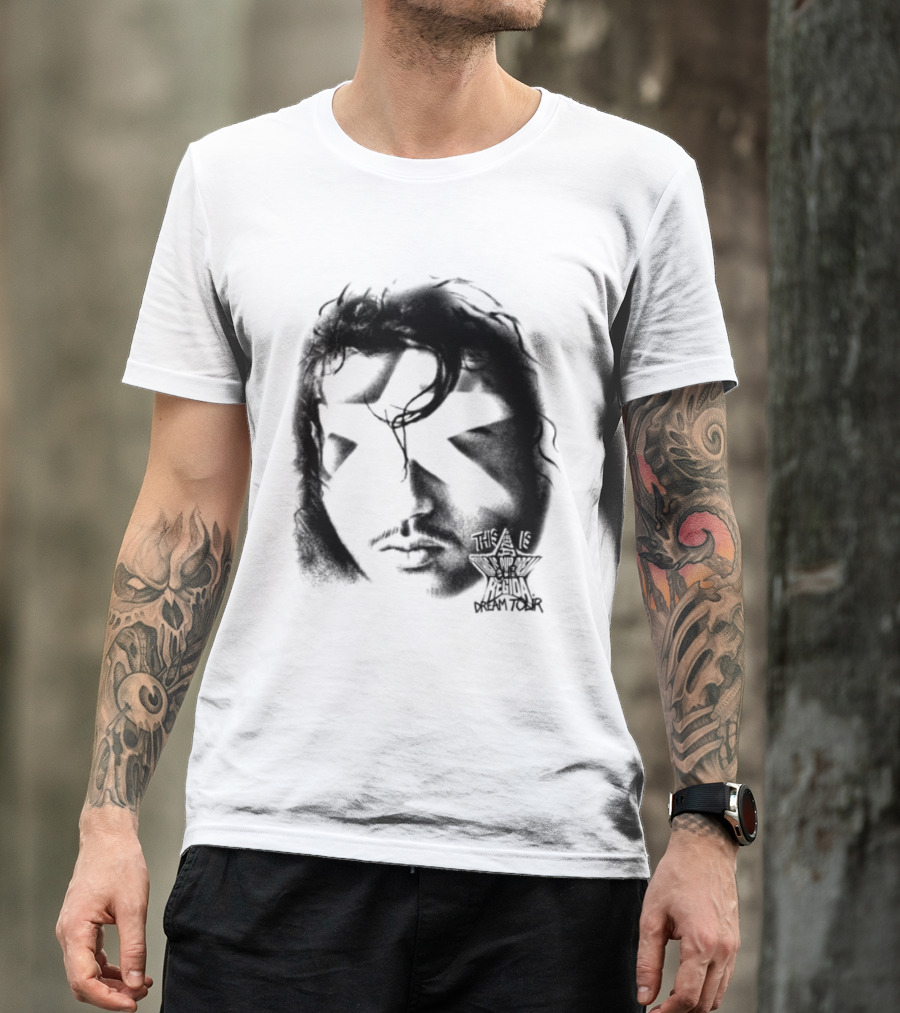 Fuerza Regida Star Face Black T-Shirt
