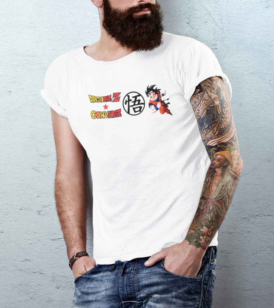 Dragon Ball Z Goku Converse Kanji Orange T-Shirt