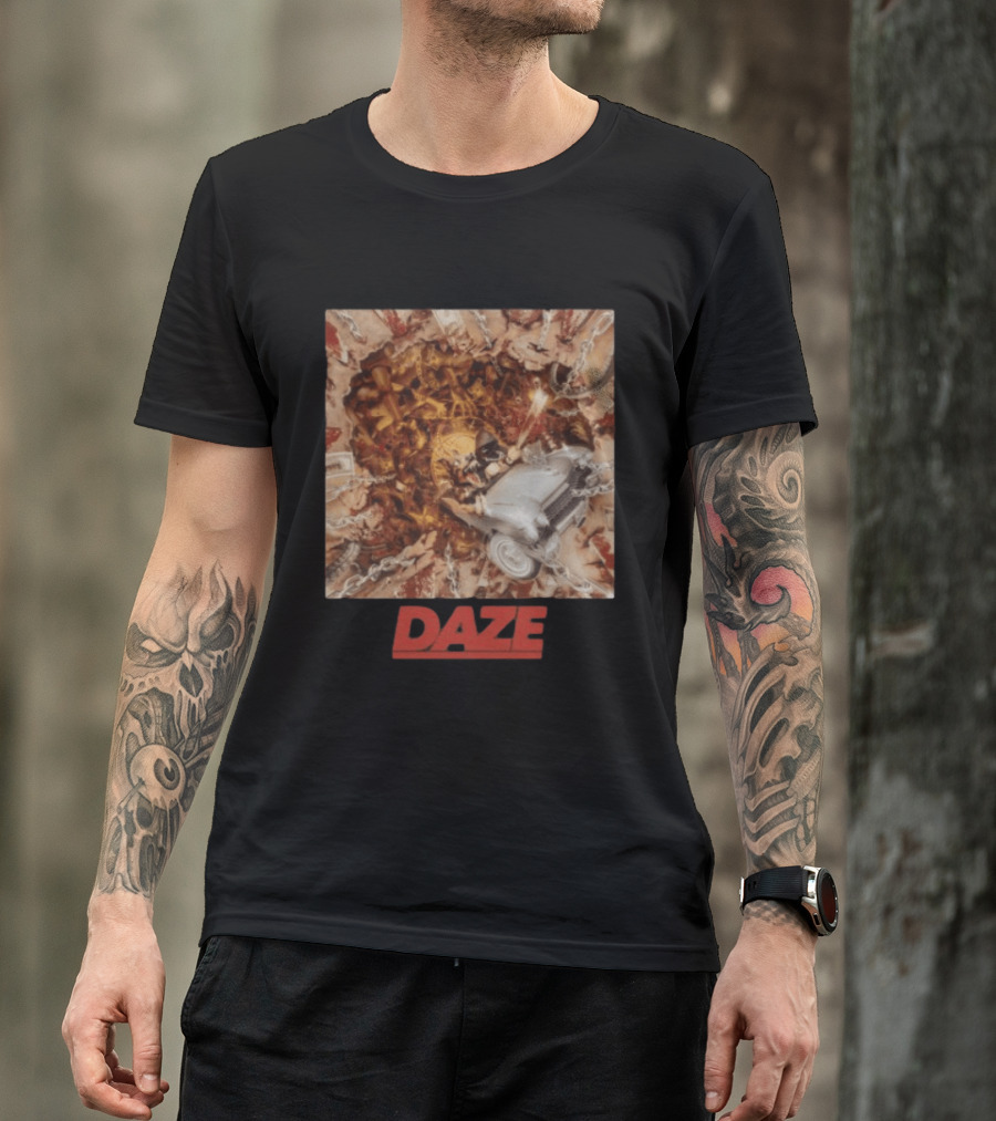 Daze Store Pain Of Truth Shaka Chains And Skeleton Car Rider T-Shirt