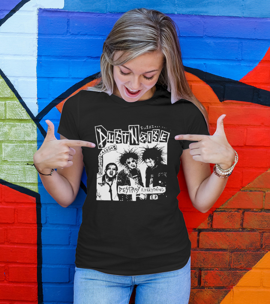 Fuzzz Dustnoise Aargh 2 Destroy Everything EP Punk Rock T-Shirt