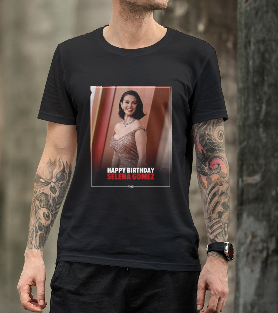 Happy Birthday Selena Gomez TMZ Celebration Event T-Shirt
