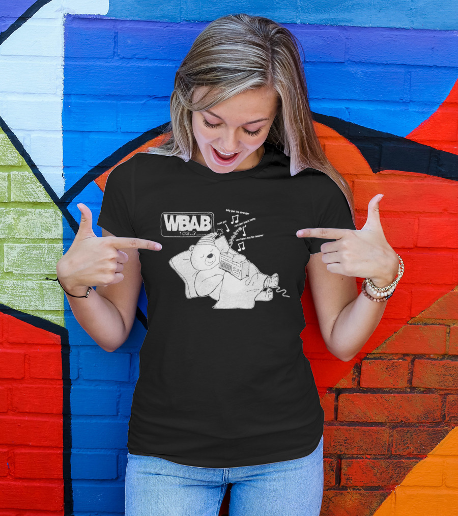 WBAB 102.3 Sleeping Bear Music Notes Radio Billy Joel The Stranger Rush YYZ T-Shirt