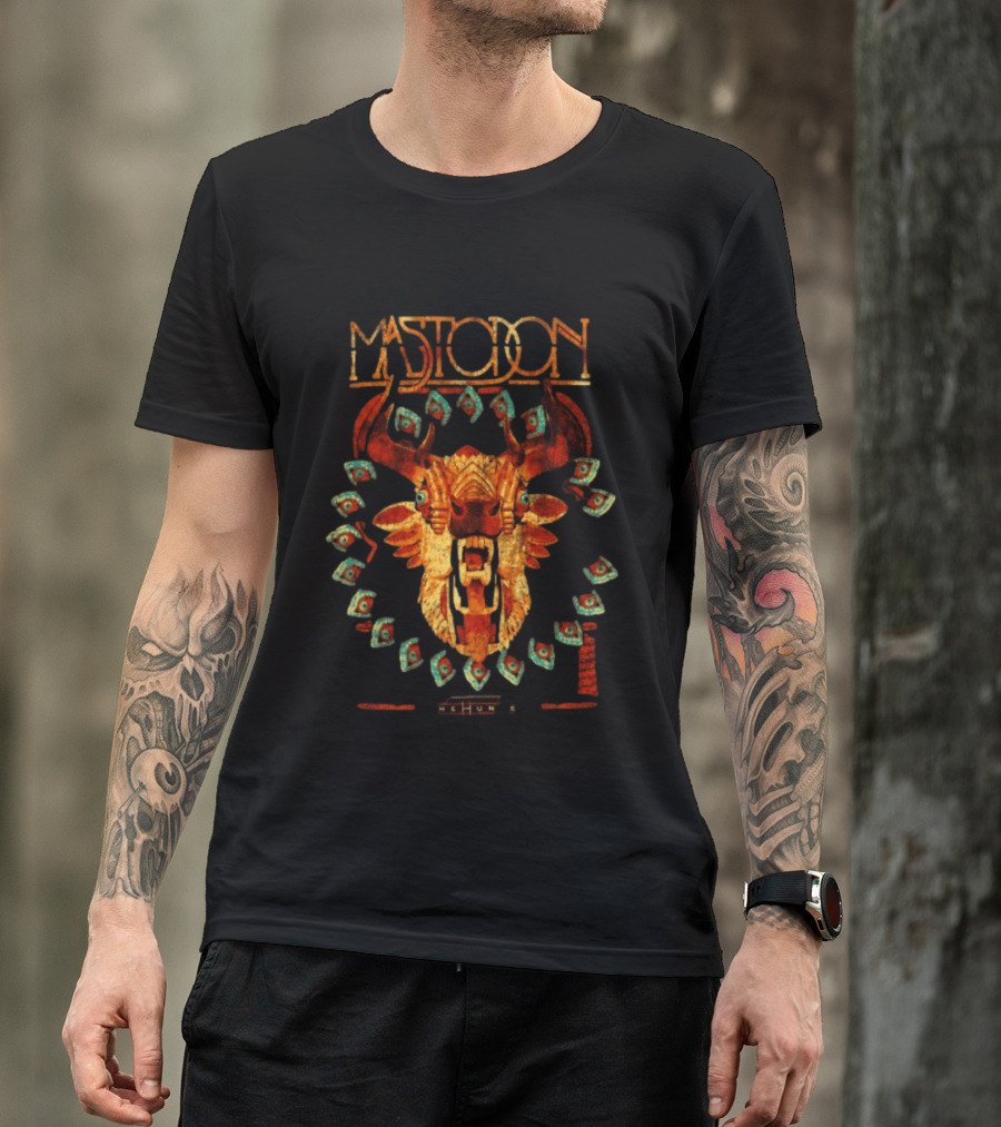 Mastodon Special Bull Skull With Floating Eyes T-Shirt