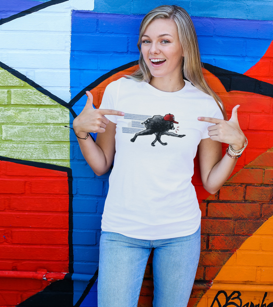 Toronto Blue Jays Baseball Raccoon Wearing Red Cap MLB T-Shirt