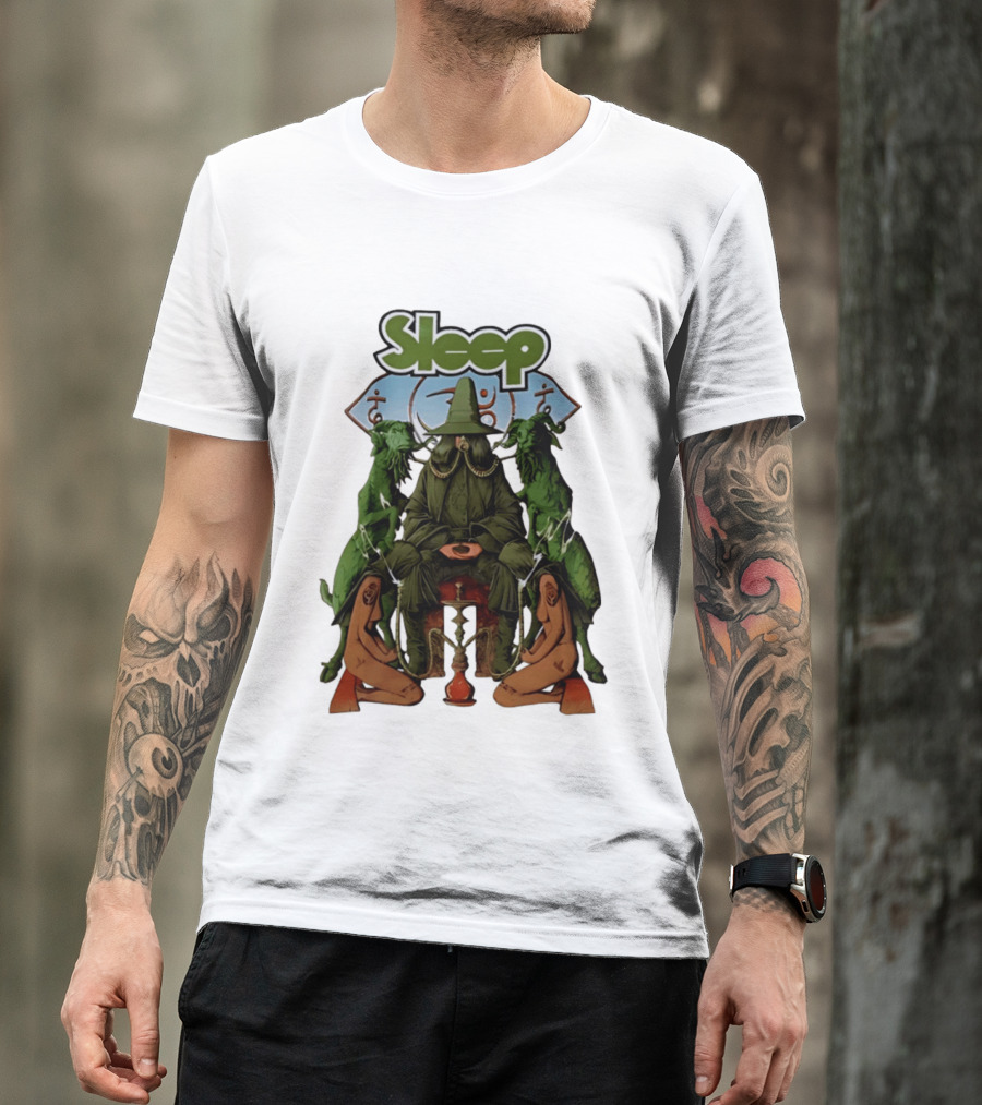 Sleep Band Wizard Hookah Goat Stoner Rock Psychedelic T-Shirt