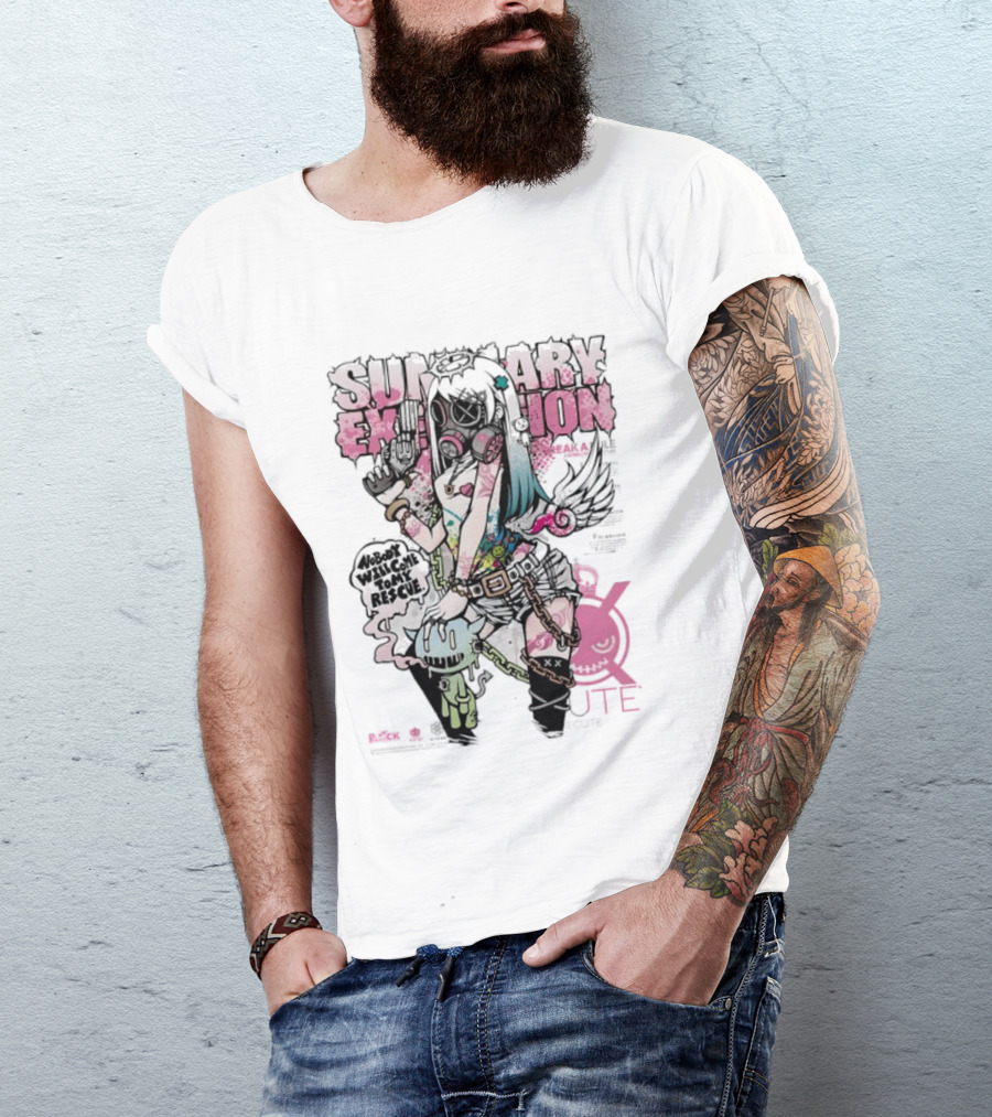 Summary Exhibition Nobody Will Come To My Rescue Execute You Project CK T-Shirt