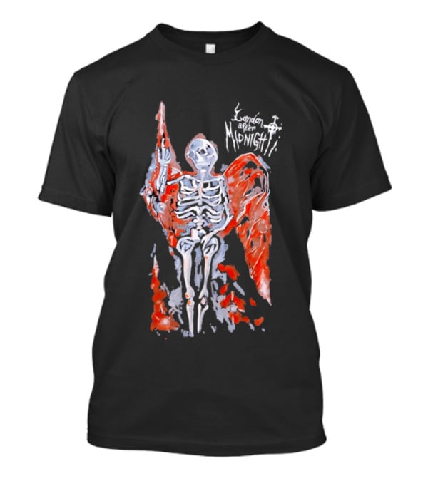 London After Midnight Skeleton Angel Gothic Band Winged Skeleton T-Shirt