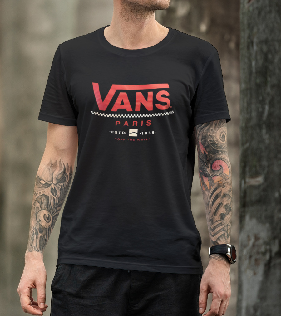 Vans Paris Estd 1966 Off The Wall T-Shirt