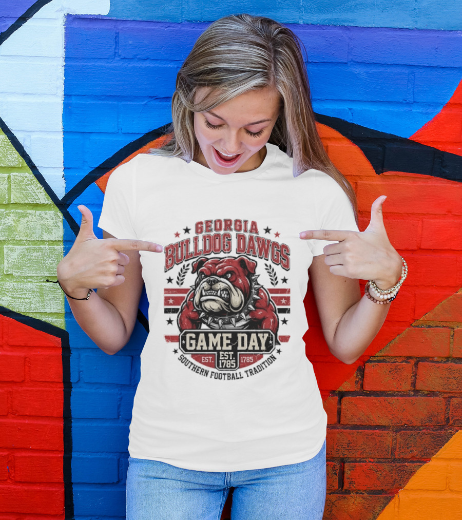 Georgia Bulldog Dawgs Game Day Tradition Est 1785 T-Shirt