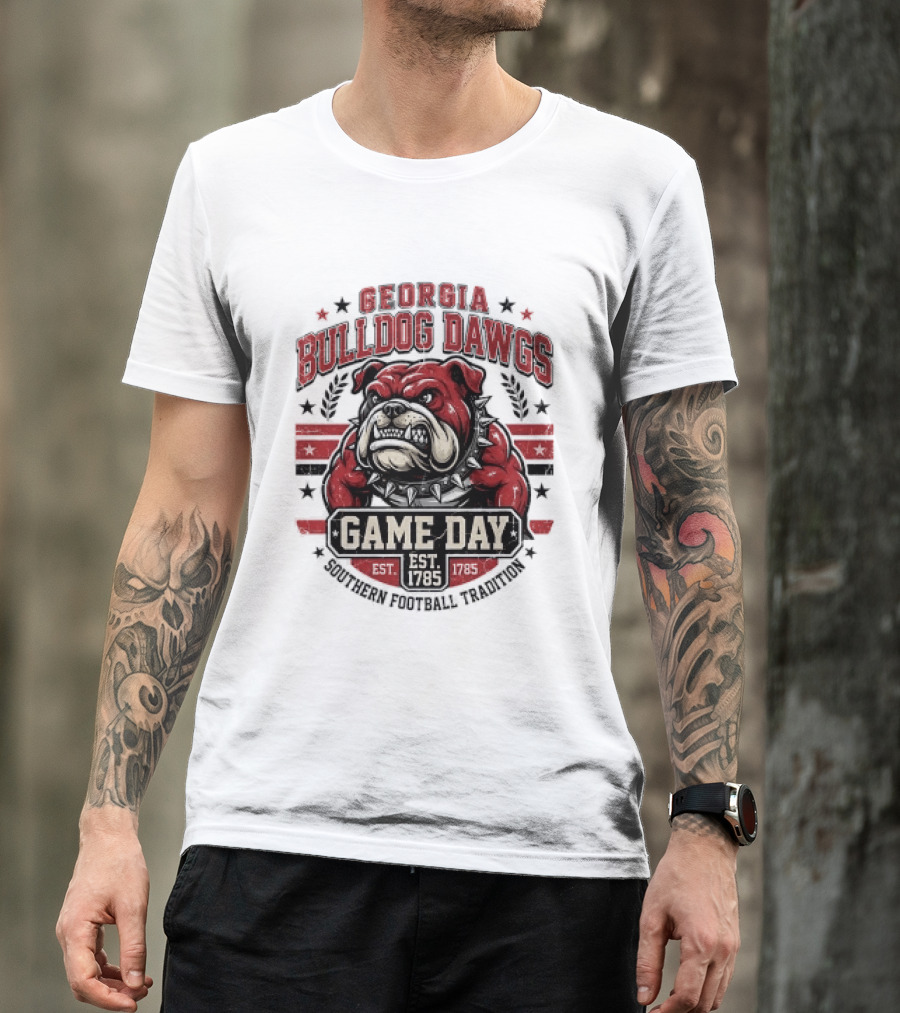 Georgia Bulldog Dawgs Game Day Tradition Est 1785 T-Shirt