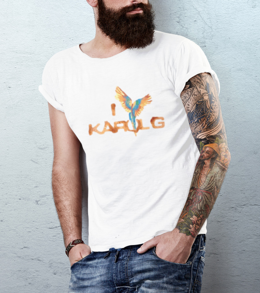 I Love Karol G Parrot Bird T-Shirt