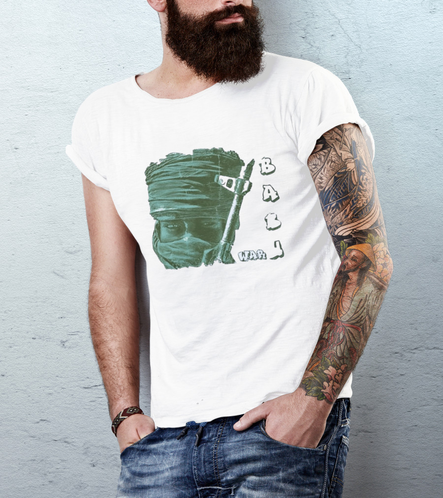 War Baby Soldier With Rifle And Turban T-Shirt