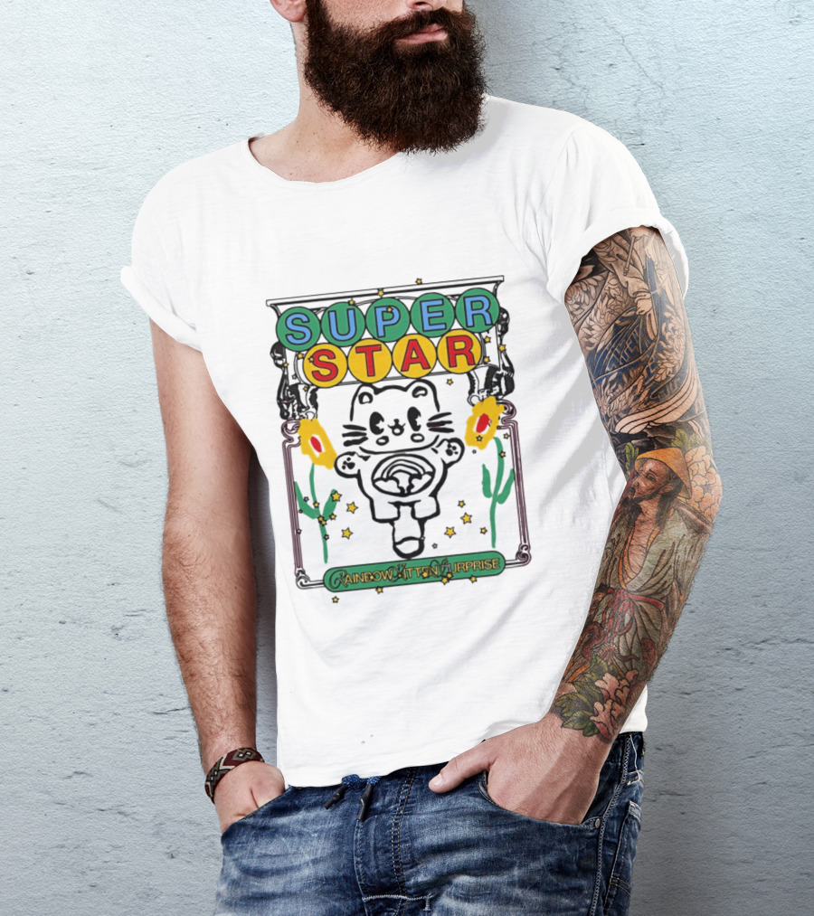 Super Star Rainbow Kitten Surprise RKS Indie Rock T-Shirt