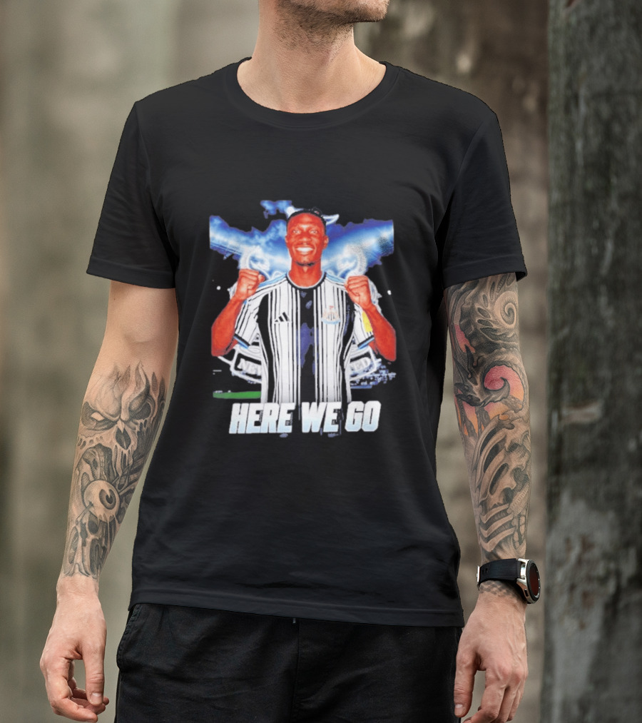 Aladji Bamba Newcastle United Here We Go T-Shirt