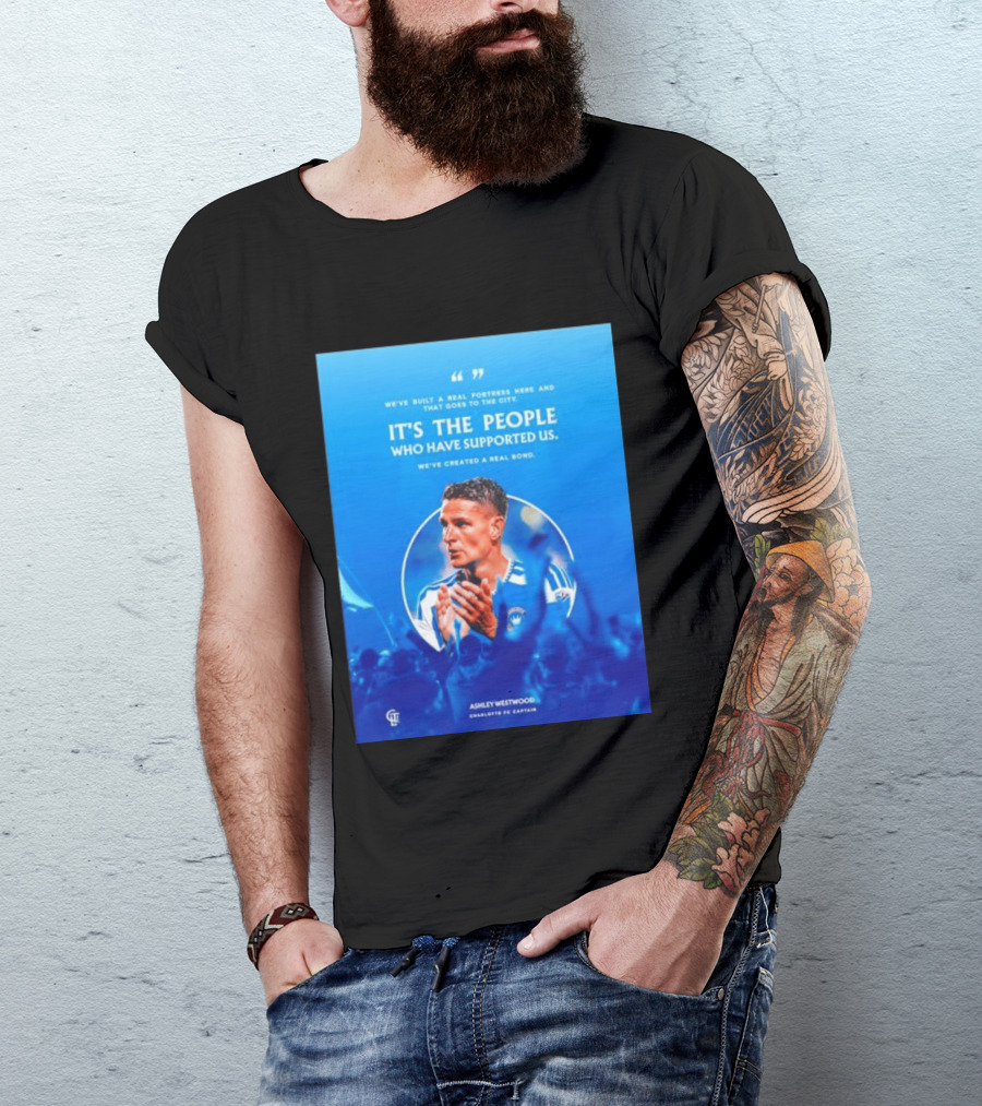 Ashley Westwood Charlotte FC Captain Real Fortress City Bond T-Shirt