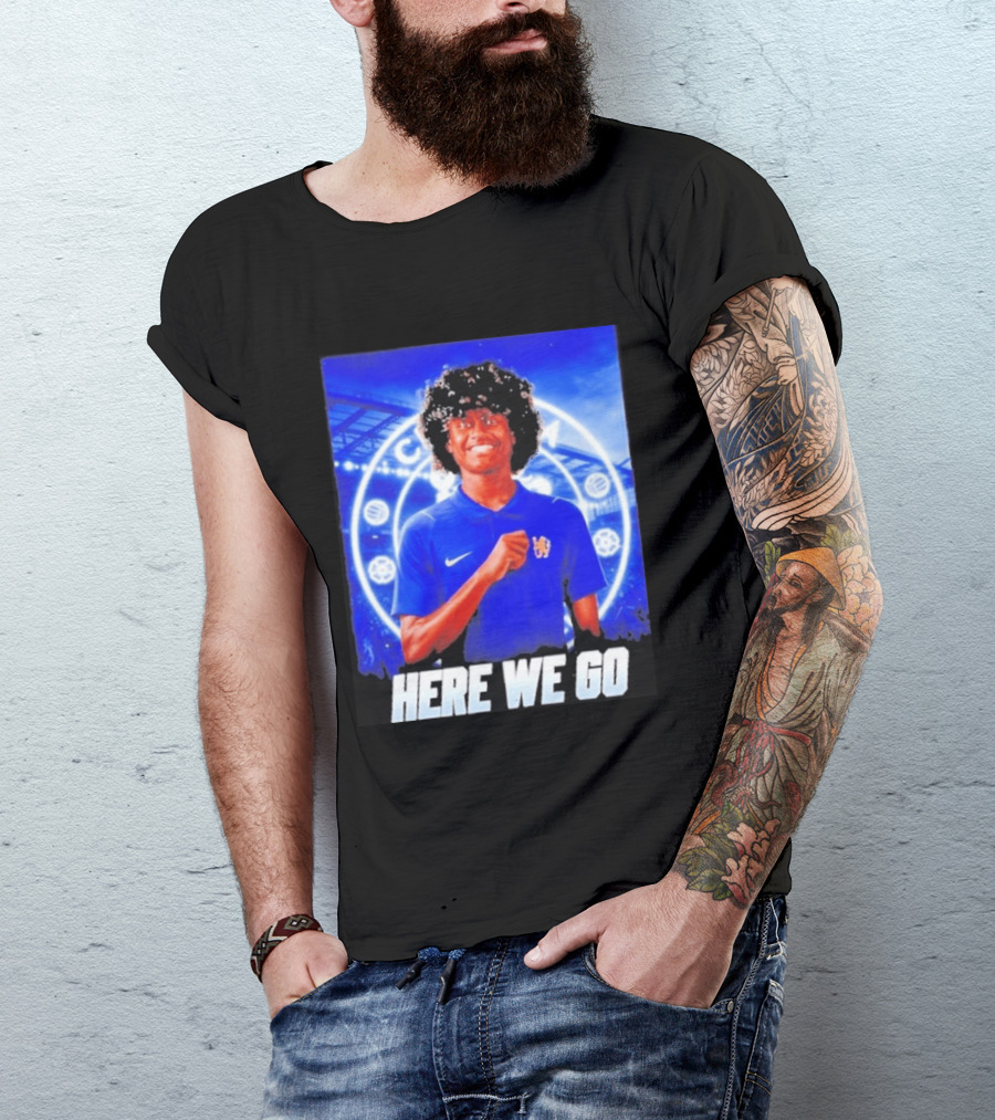 Benji Flowers Chelsea Football Here We Go T-Shirt