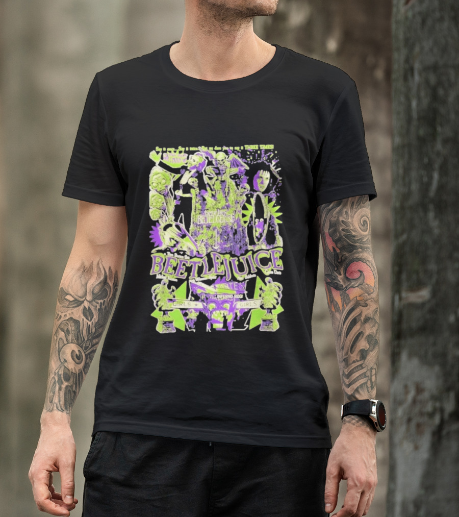Betelgeuse Beetlejuice Say Once Three Times Rest In Peace Inferno Room Girls T-Shirt