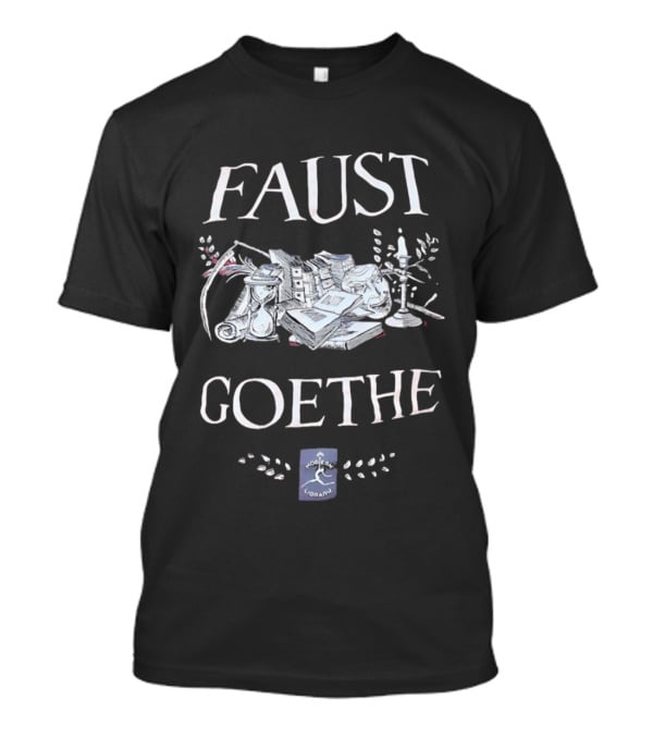Faust Goethe Modern Library Candles Books Hourglass Art Literature T-Shirt