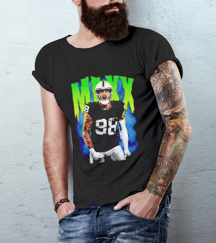 Maxx Crosby 98 Las Vegas Raiders Football Player Jersey T-Shirt