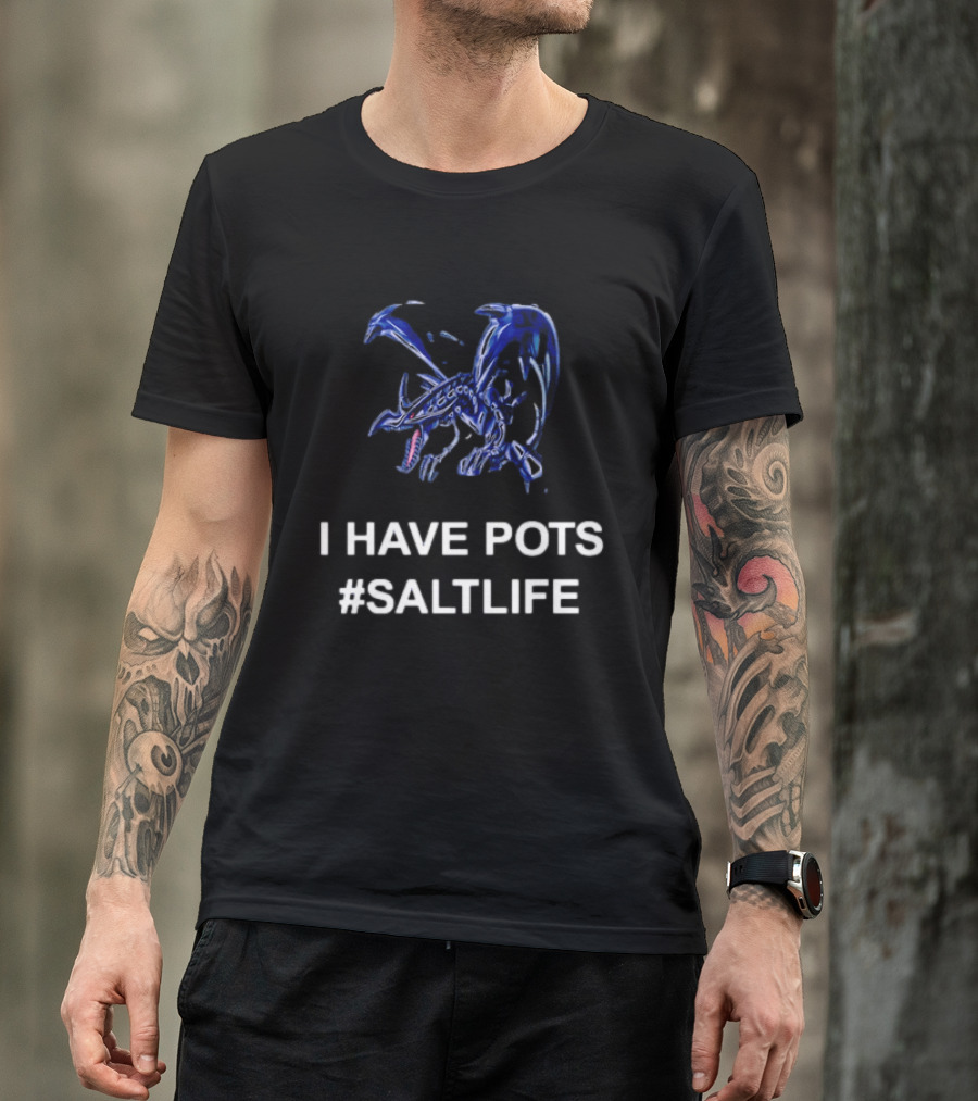 I Have POTS Red Eyes Black Dragon SaltLife T-Shirt