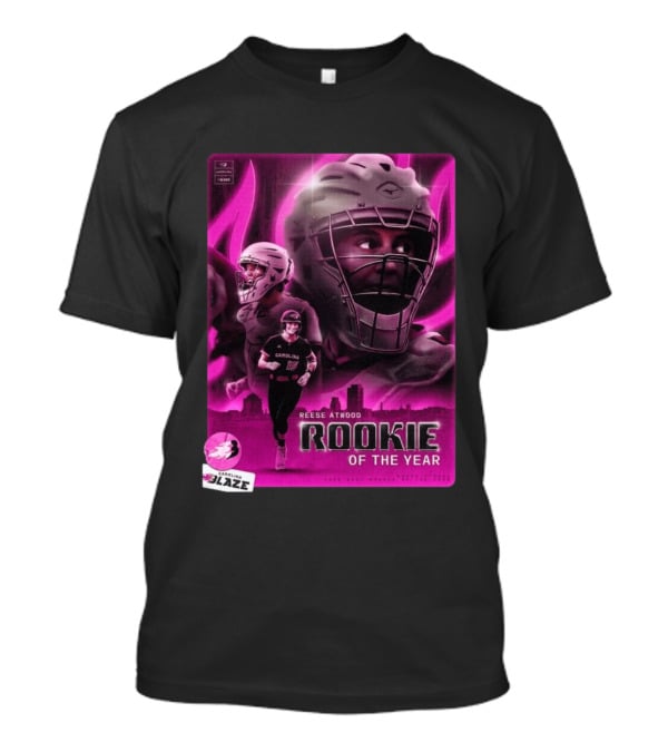 Reese Atwood Rookie Of The Year 2026 Carolina Blaze AUBL Rookie Of The Year T-Shirt