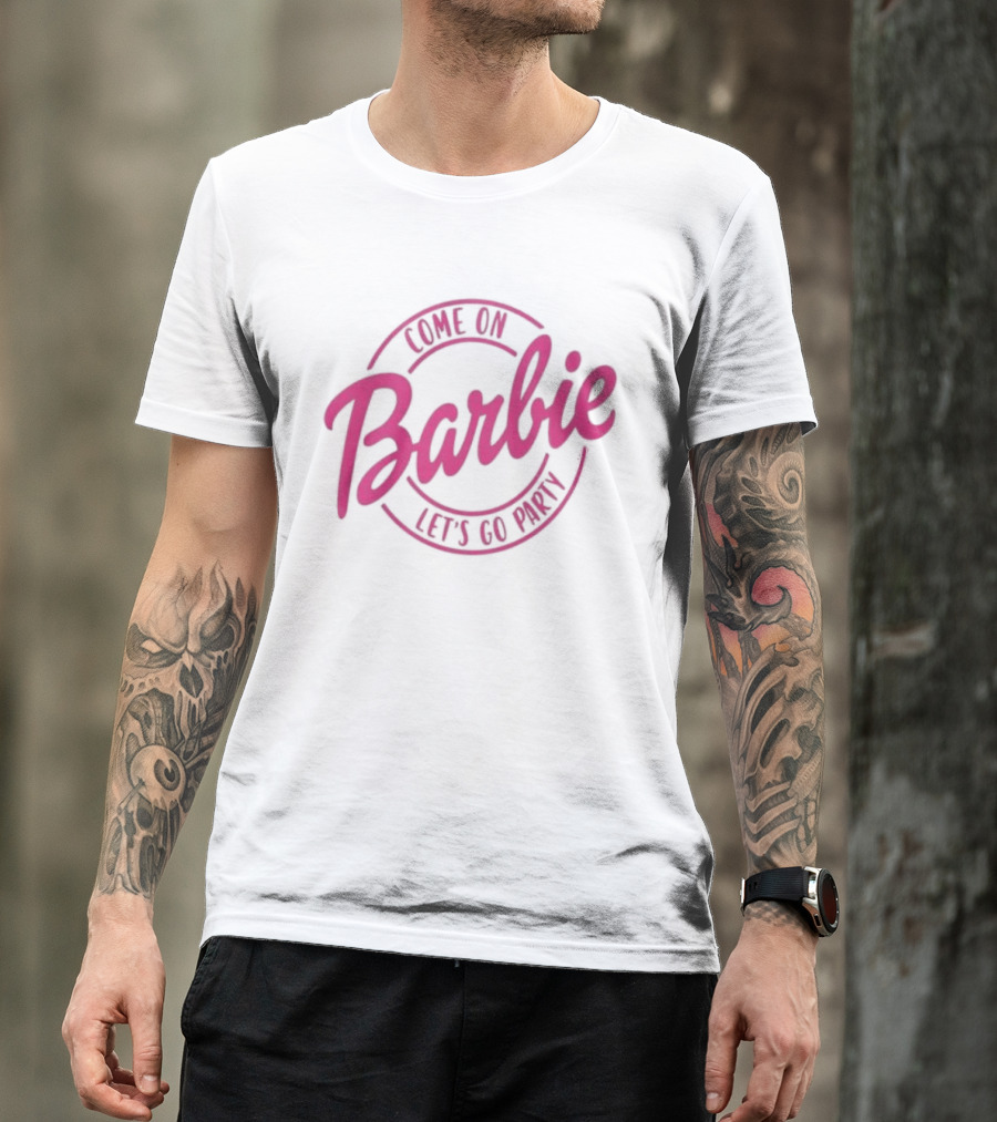 Come On Barbie Let's Go Party Pink T-Shirt
