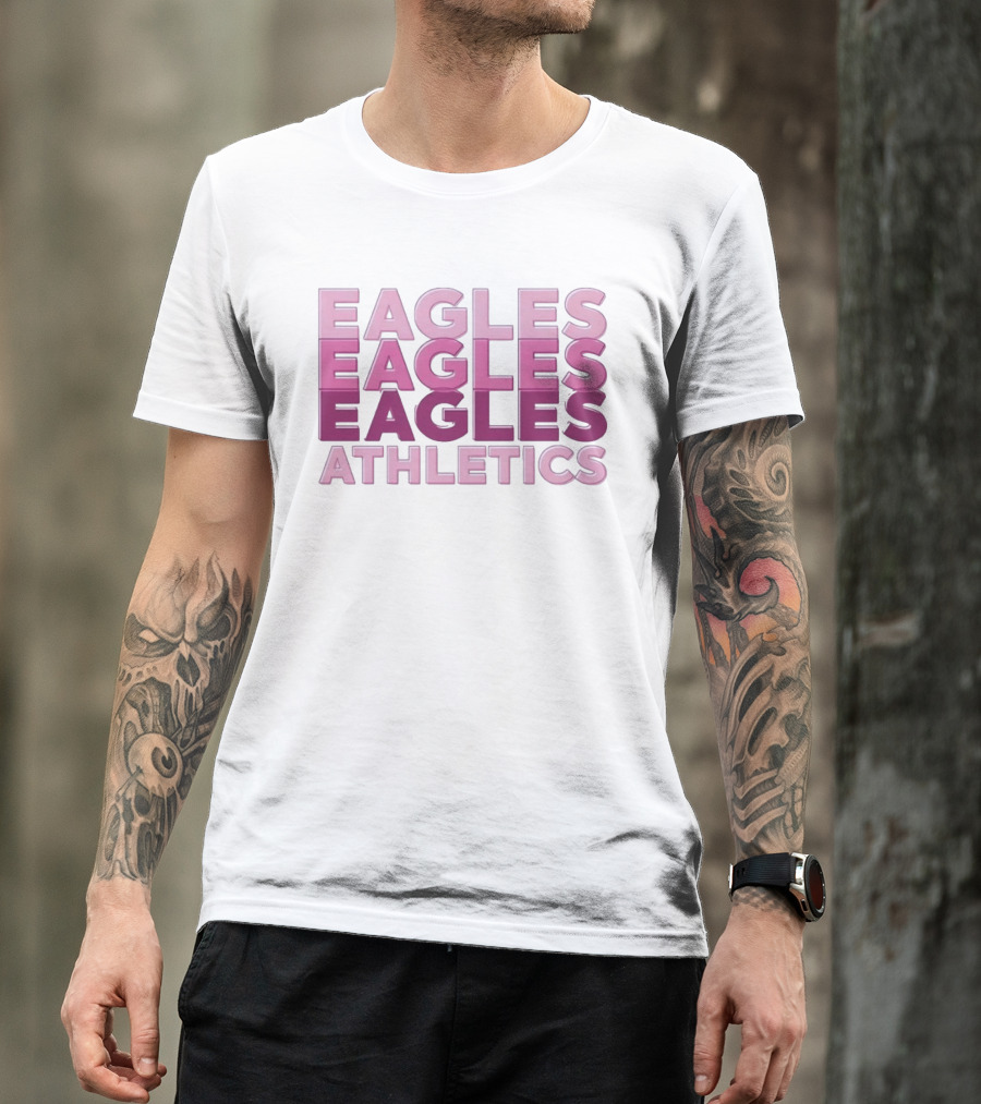 Eagles Athletics Pink Ombré T-Shirt