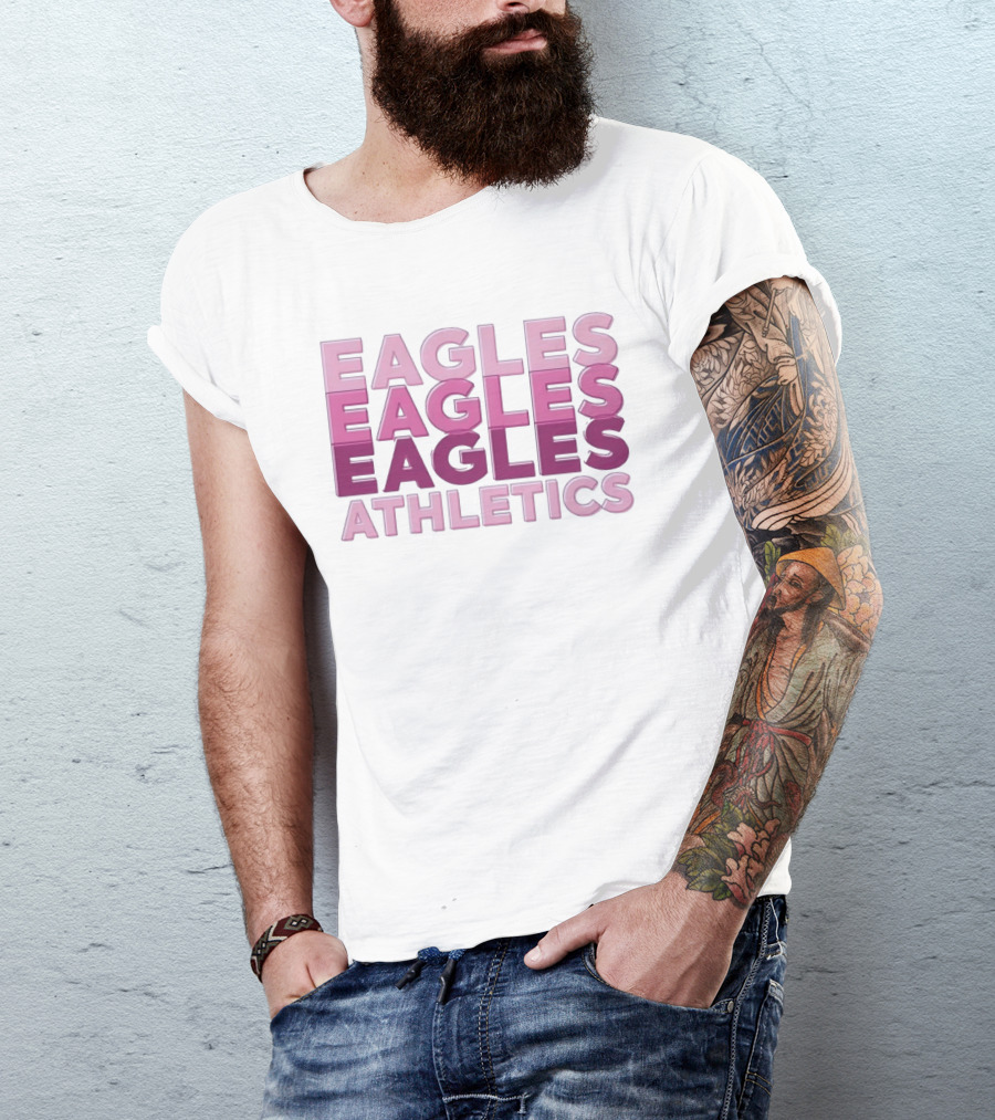 Eagles Athletics Pink Ombré T-Shirt