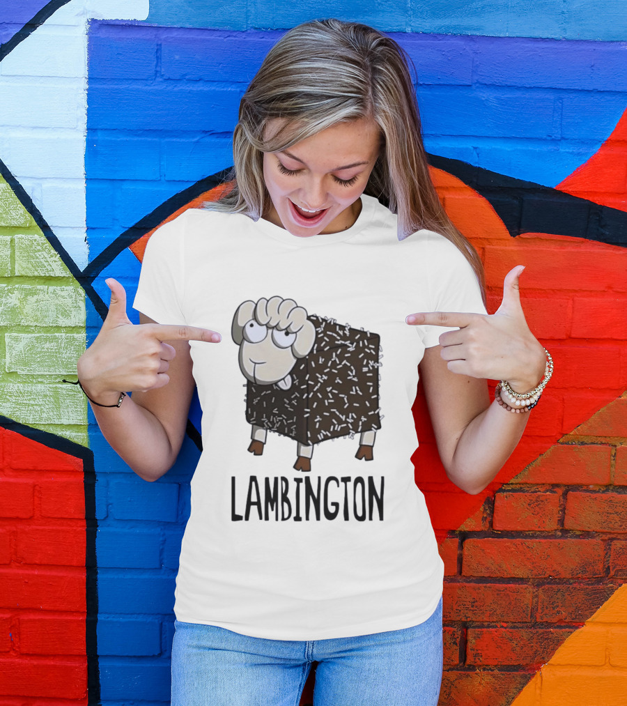 Lambington Sheep Treat Food Pun T-Shirt
