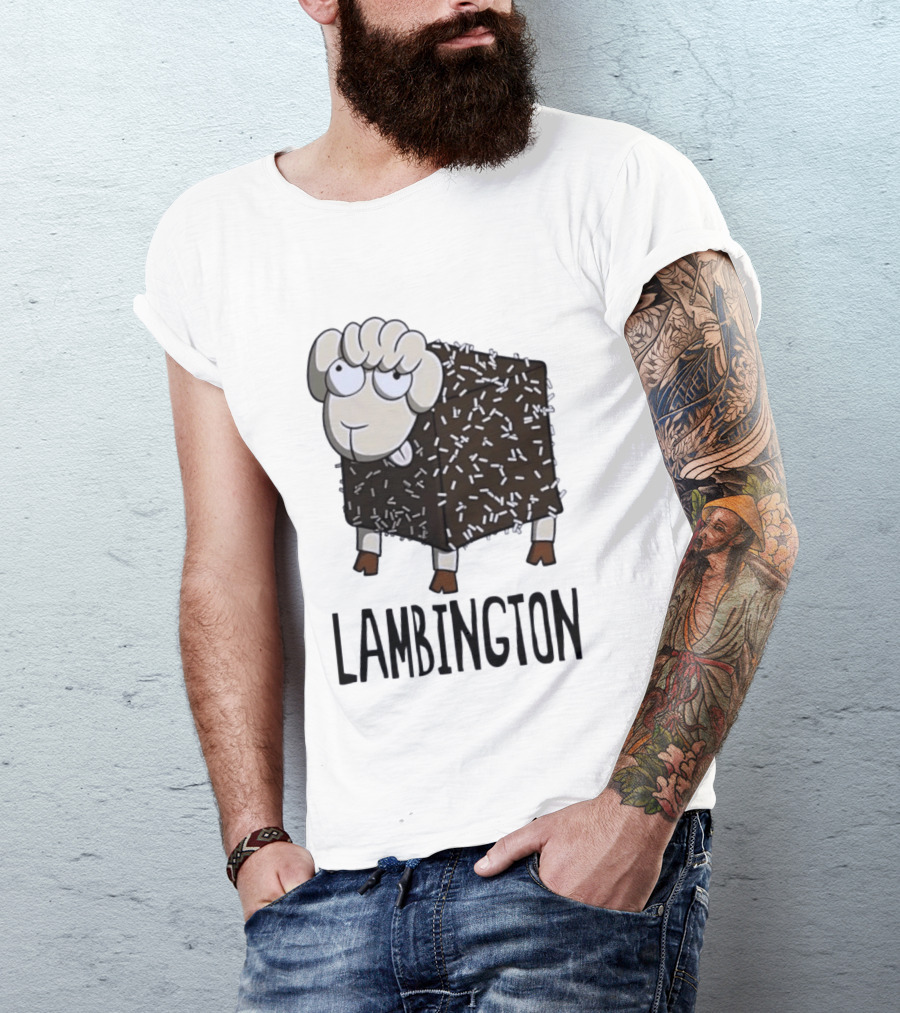 Lambington Sheep Treat Food Pun T-Shirt